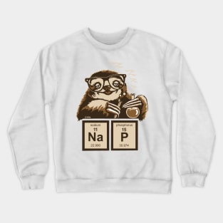 Chemistry Sloth Discovered Nap Crewneck Sweatshirt